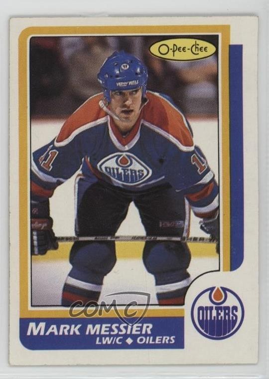 1986-87 O-Pee-Chee Mark Messier #186 HOF d0b