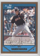 2007 Bowman Draft Prospects Futures Game Gold Rick van den Hurk Vandenhurk 3a3