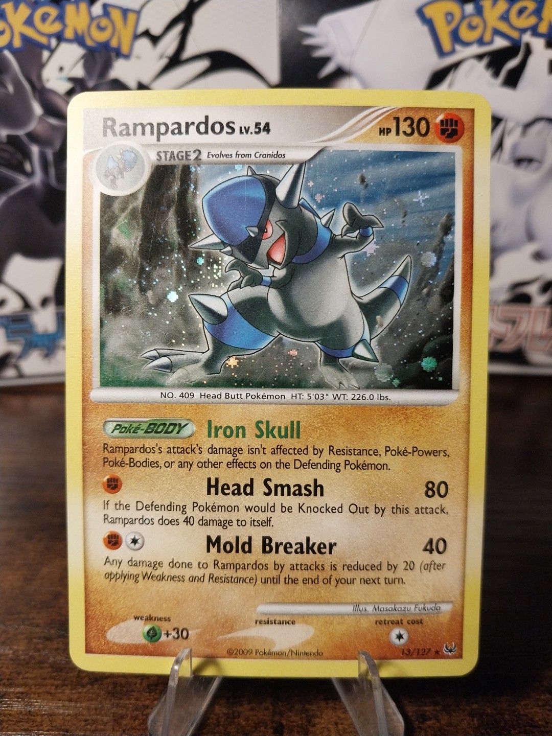 Pokemon - Platinum Base Set - Rampardos 13/127 Holo Rare LP/NM Card