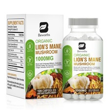 Organic Mushroom Complex Lion  s Mane, Cordyceps, Reishi, Turkey Tail, Chaga,