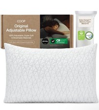 Coop Home Goods The Original Adjustable Pillow, King Size Bed Pillow Cross Cut