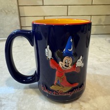 Walt Disney World Mickey Mouse Sorcerer Fantasia Ceramic Coffee Tea Cup Mug
