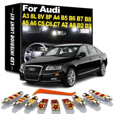 Canbus Car Interior Light Kit For Audi A3 8L 8V 8P A4 B5 B6 B7 B8 A5 A6 C5 C6 C7