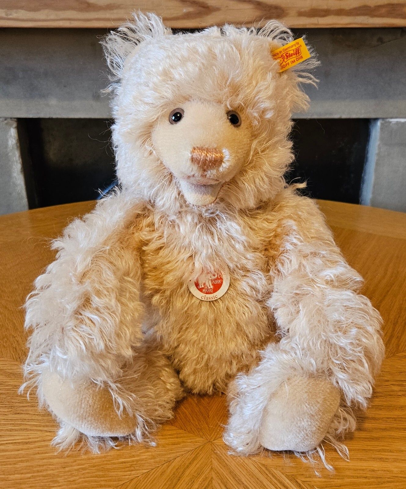 STEIFF 004483 CLASSIC TEDDY BEAR MOHAIR FULLY JOINTED