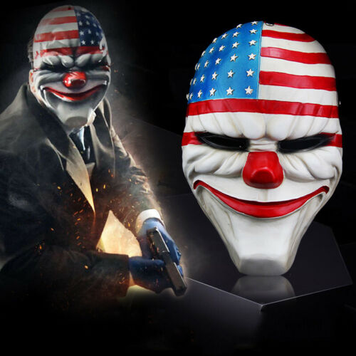 Matar pronto intercambiar Juego PAYDAY 2 The Heist Dallas Máscara Resina Cosplay Accesorios Halloween  Máscara Regalo | eBay