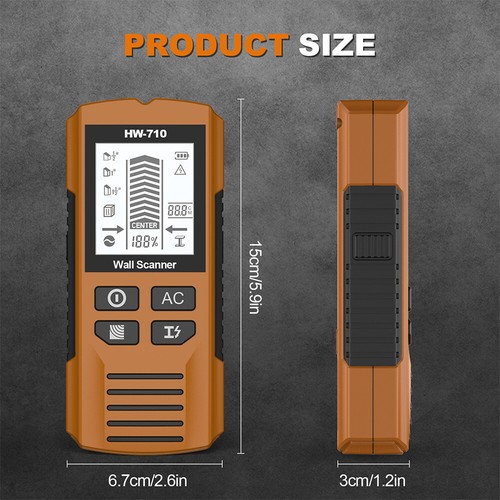 Stud Finder Wall Scanner Tool with Backlit Display Metal Stud Detector Finder - Picture 23 of 27