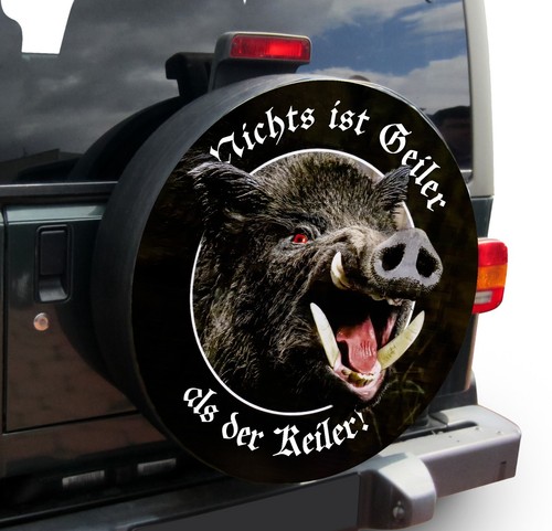 Reifencover Keiler Wildsau Reserveradabdeckung Radhülle Reserveradhülle Jagd Sau - 第 1/8 張圖片