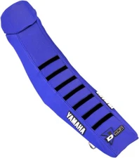 D'Cor Visuals Blue/Black Ribbed Seat Cover (30-50-465)