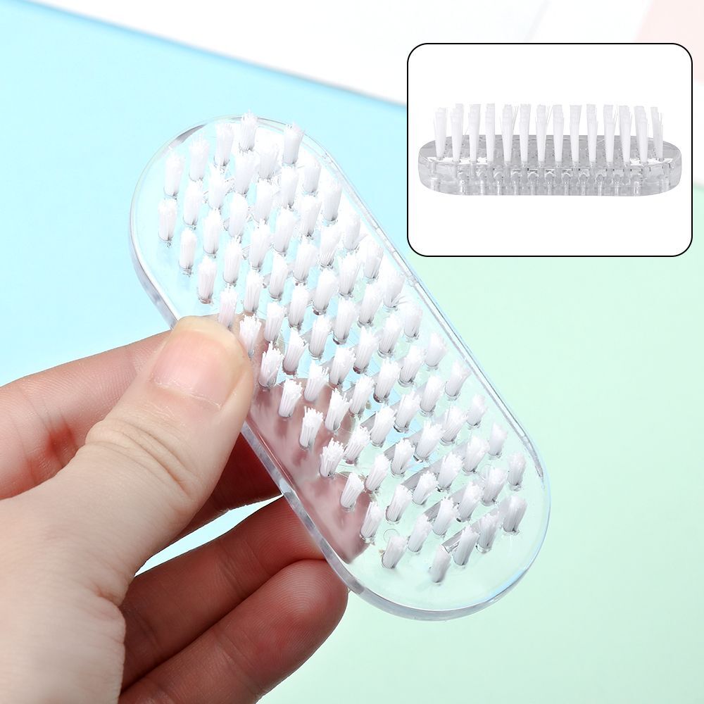 Double Sided Nail Brush Hand Nail Cleaning Scrubbing Brushes Manicure
