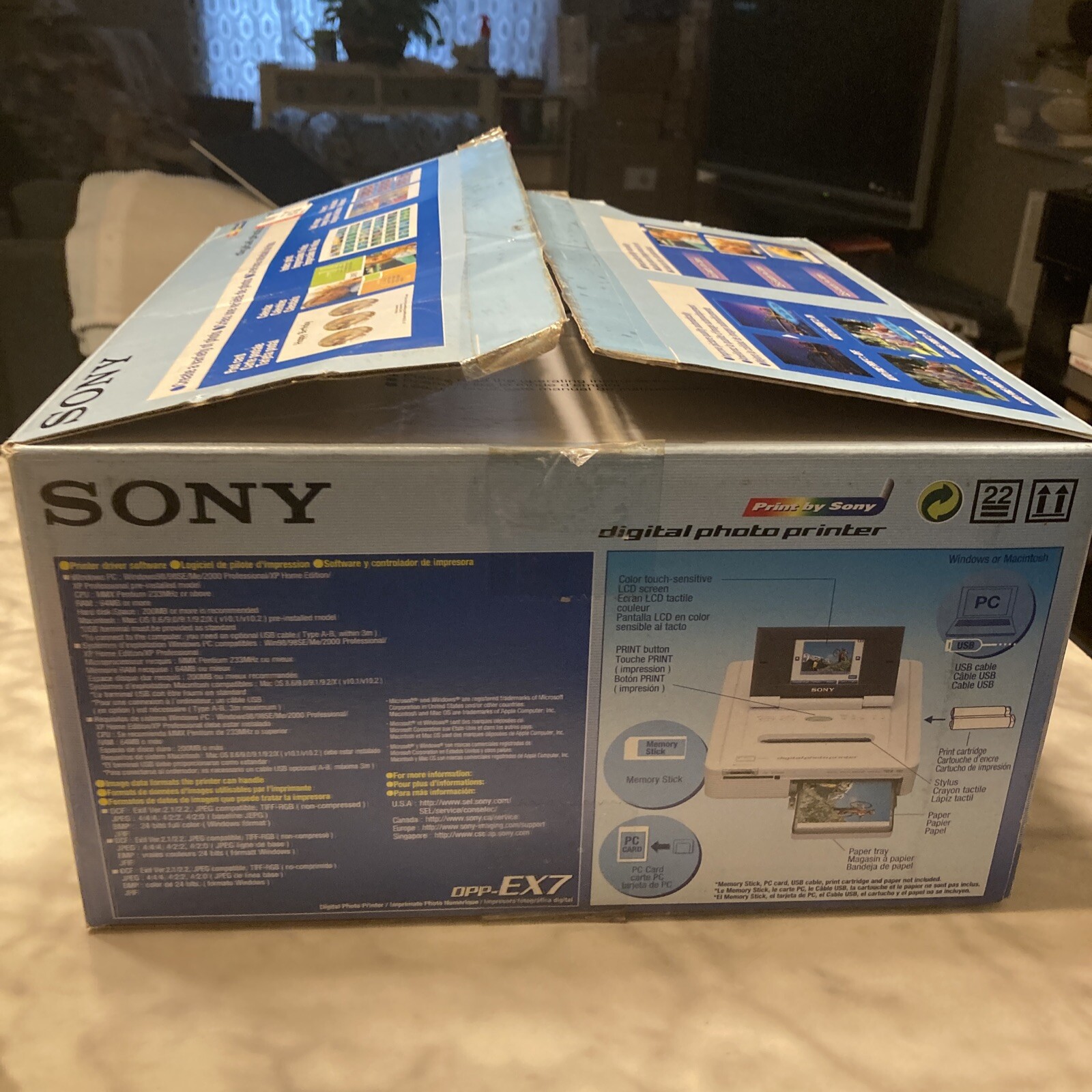 SONY DPPEX7 Digital Photo Thermal Printer W/ Accessories OPEN BOX