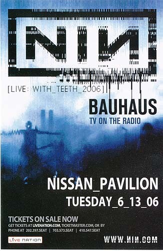Nine Inch Nails - With Teeth / Live RARE promo postcard + collectible card 2005 - Picture 3 of 3