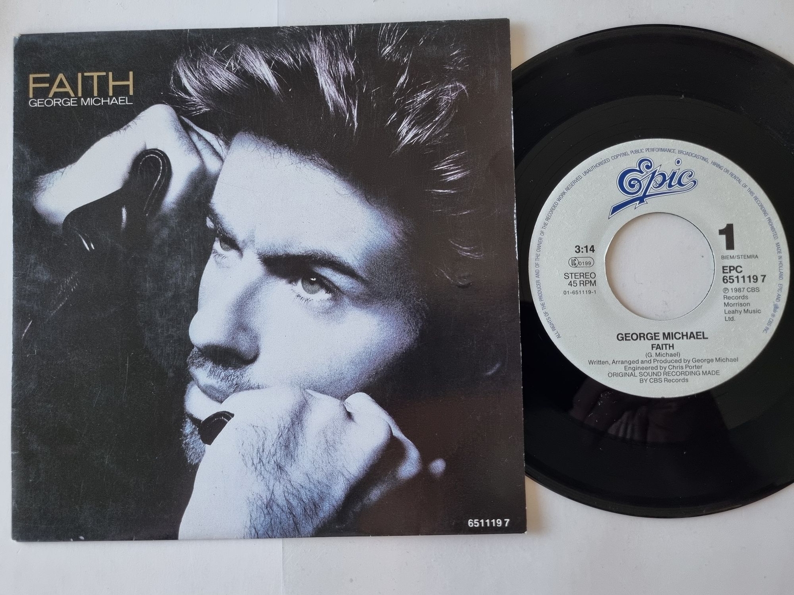 George Michael - Faith 7'' Vinyl Holland