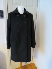 Dark Blue Navy Coat Kookai Size 14 Uk / 42 Europe