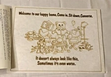 TRI CHEM 7848 “ WELCOME TO OUR HOME” Liquid Embroidery Picture Instructs  9x12