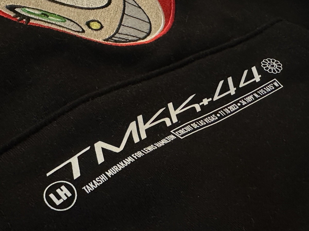 44 Takashi Murakami - Lewis Hamilton Hoodie Grey Size Small F1 Las 