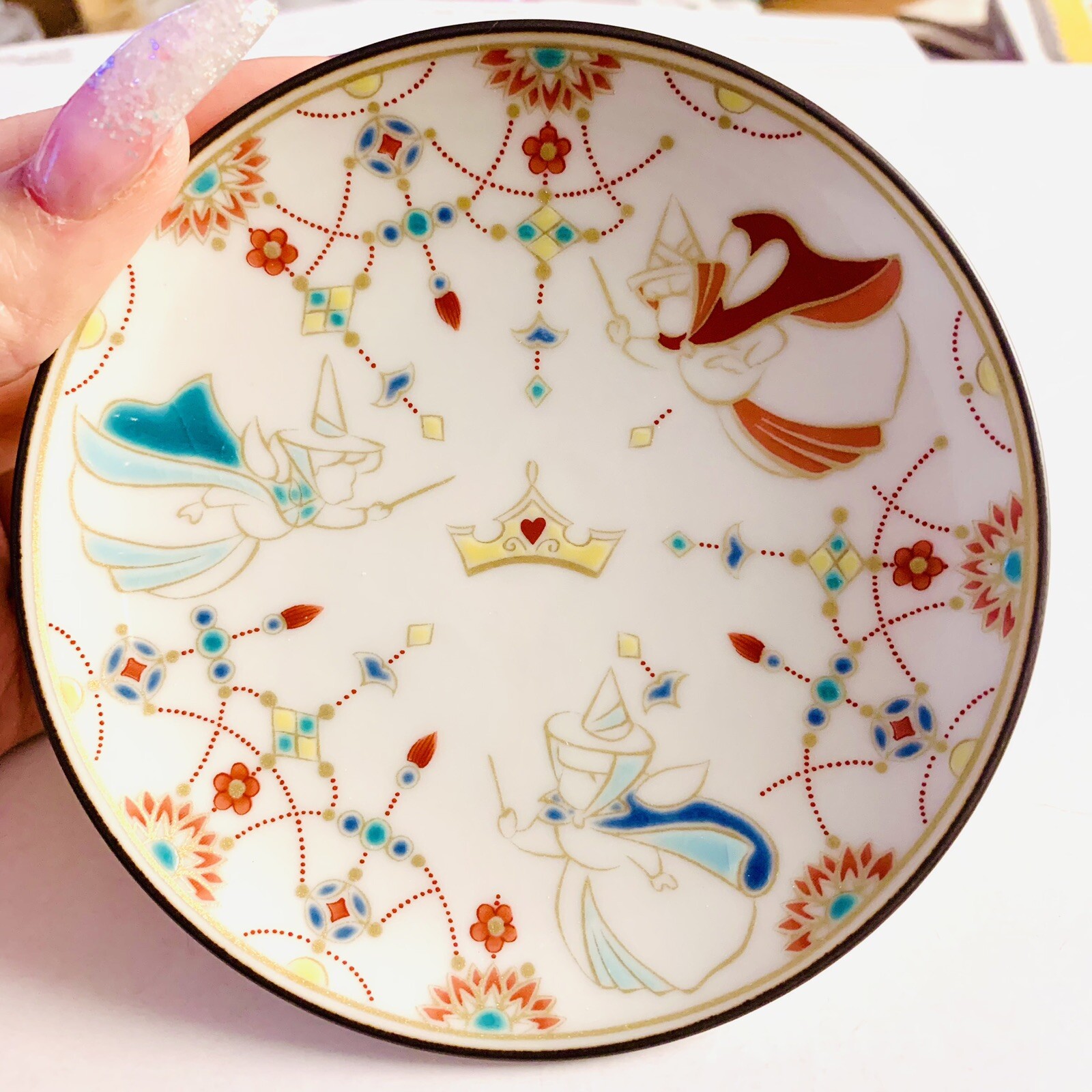 Disney x Kutani Ware Collectible Plate - Sleeping Beauty, Limited Ed US SELLER