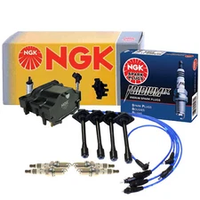 NGK HEI Ignition Coil Wires 4 Iridium IX Spark Plugs Kit For Camry 2.2 L4 5S-FE