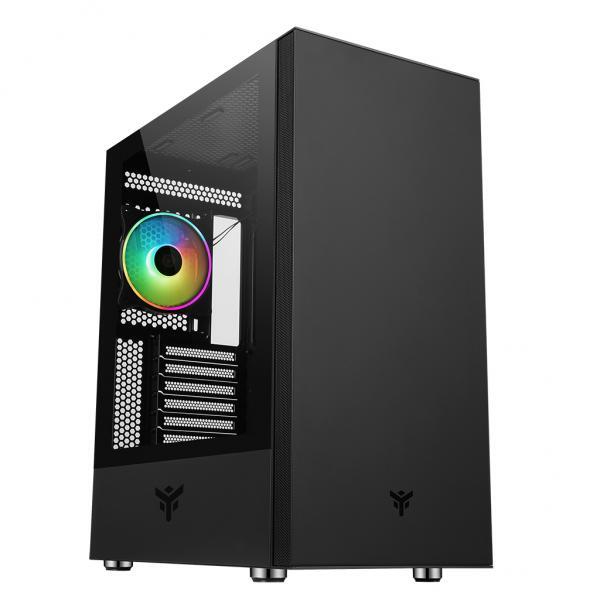 ITEK CASE VERTIBRA S210 - GAMING MIDDLE TOWER, 12CM ARGB FAN, 2XUSB3, SIDE PANEL