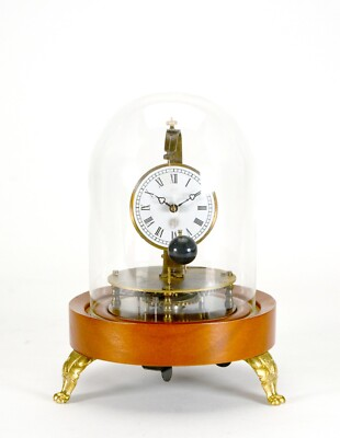 #ad Mystery Briggs Rotary Conical Pendulum Glass Dome Flying Ball Clock $650.00