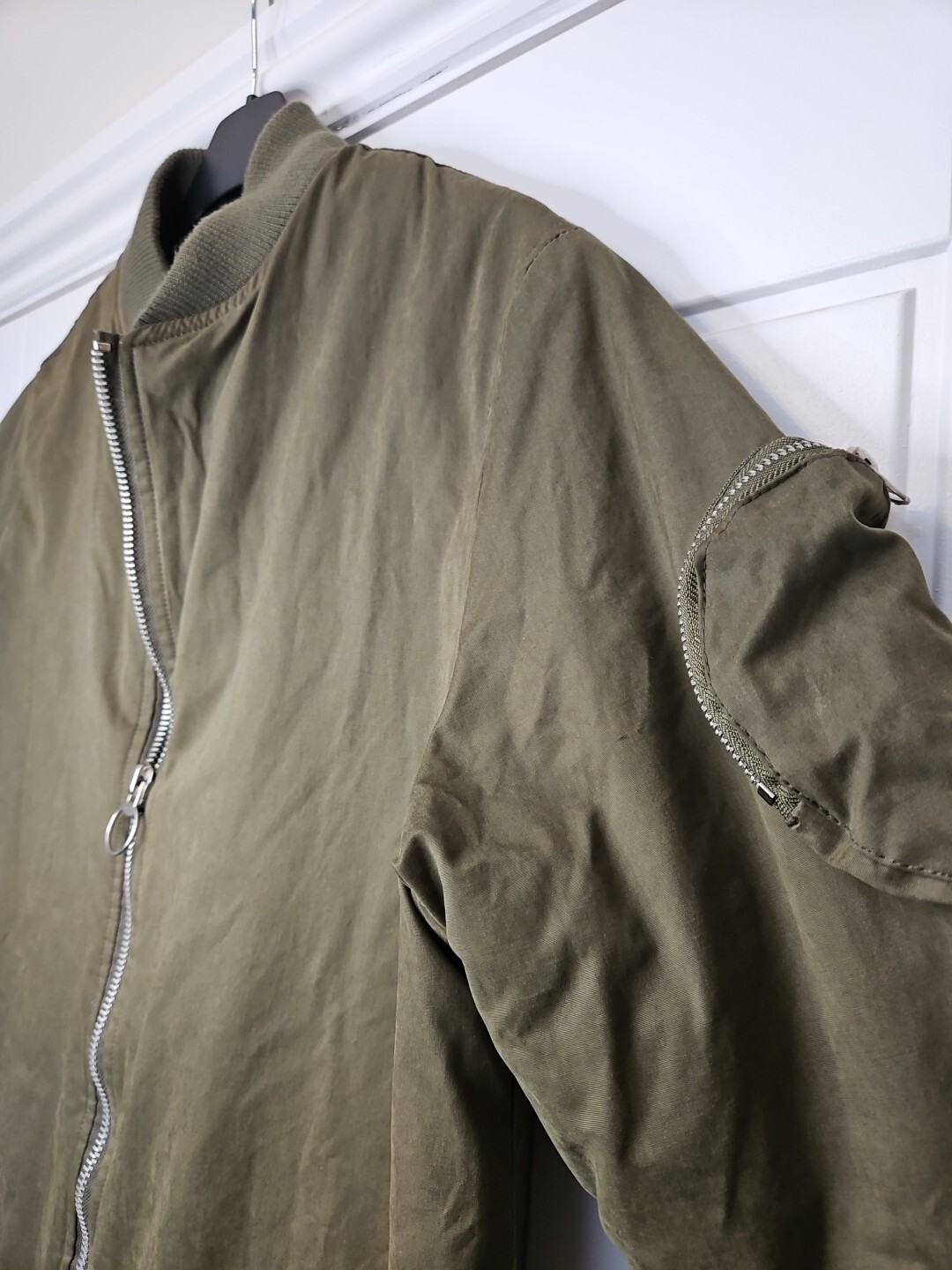 Bellfield Green Parka Coat Size Medium Chest 44" Length 38" Rare VGC image 10