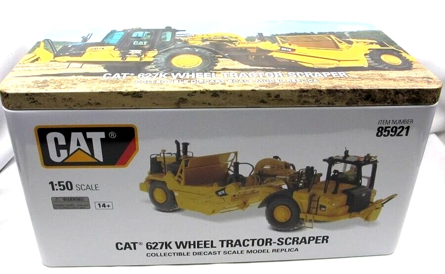 Diecast Masters 1/50 CAT 627K # 85921 Wheel Tractor-Scraper