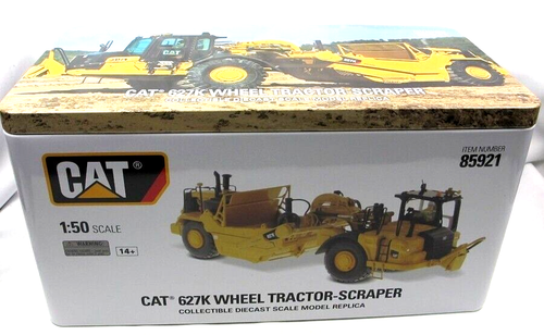 Diecast Masters 1/50 CAT 627K # 85921 Wheel Tractor-Scraper Die-Cast Model NIB - Picture 7 of 7