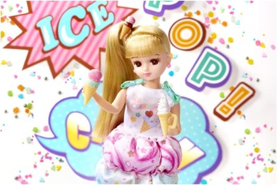 Takara Tomy Licca-chan Doll LD-06 Pop'n Ice Cream Fashion Doll