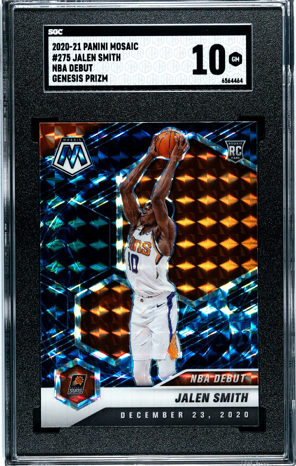 2020-21 Mosaic Jalen Smith Mosaic Genesis Rookie RC #275 SGC 10 Suns Pacers