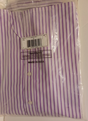 American Sweetheart LARGE Long Sleeve Flannel Button Up Shirt Purple Womans VTG - Picture 2 of 5