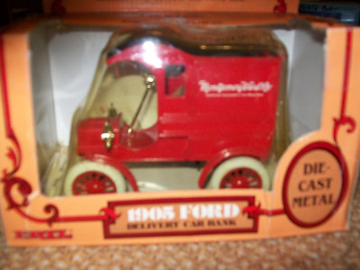 Ertl #9230 Montgomery Ward Ford 1905 Model T Bank #6 1:25 Scale Die Cast MIB