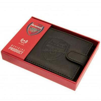 Arsenal F.C. Geldbörse RFID Anti Fraud Wallet (Echtleder) Offiziell Lizenziert