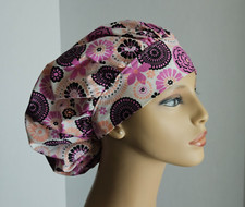 Bouffant Scrub Cap - Multi color Floral Medallion