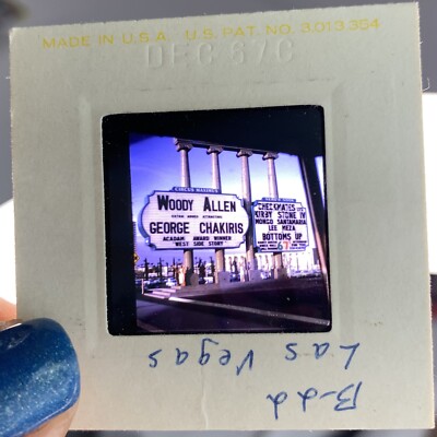 Las Vegas Caesar s Palace Woody Allen George Chakiris VINTAGE 35mm Photo Slide