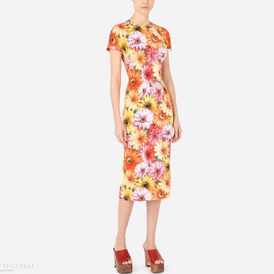 sale wholesale runway Crew neck Short sleeves Zipper Print Floral Beads Dresses sale wholesale runway Crew neck Short sleeves Zipper Print Floral Beads Dresses