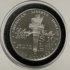 2003 NORFED Liberty Torch $10 Rare Proof Coin 1 Troy Oz .999 Fine Silver Round
