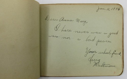 1945 Autograph Book Millersburg OH Anna Reidenbach Filled Inscriptions Writing - Picture 8 of 11