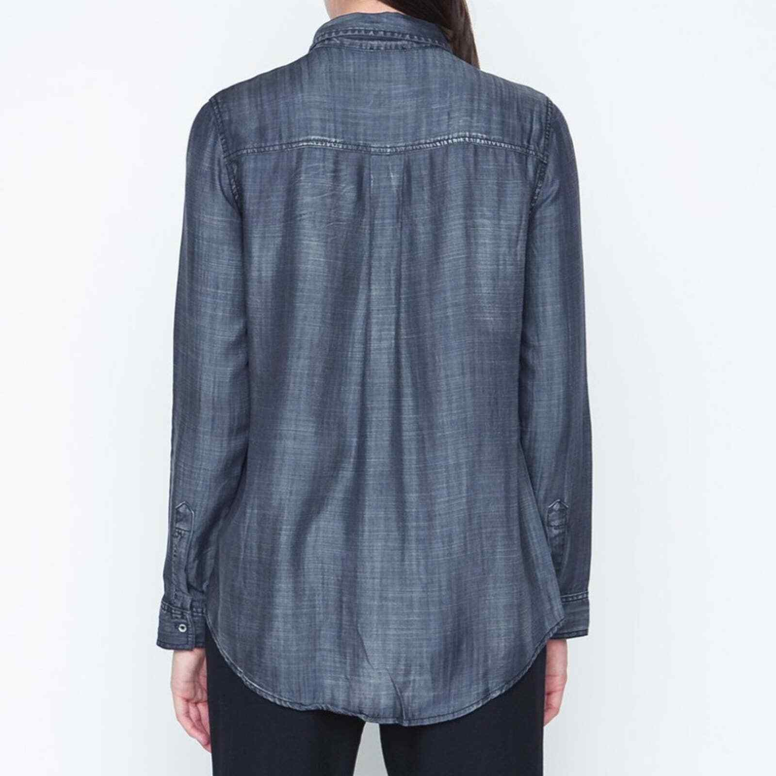 movint The Remy Oversized Denim Button Down Shirt Gem