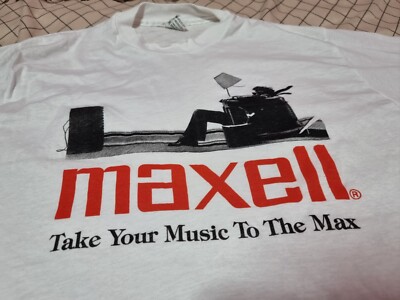 Maxell Vintage T Shirt Travis Scott Corporate Ad Music Nirvana