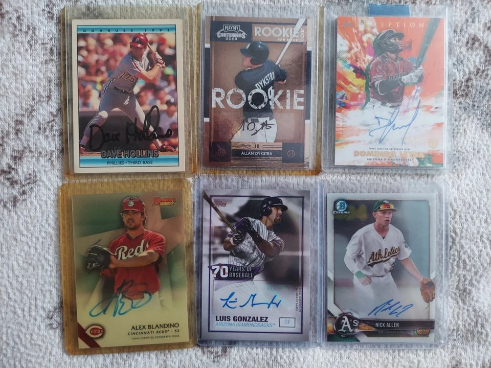 Lote de tarjetas deportivas autografiadas Foto 2 de 4