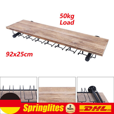 Bar Accessories Wall Mounted for Home Pub Shelf Wine Glass Rack w/ Fasteners