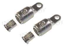 (2) PAIR XScorpion 0 or 2 Gauge Pro Style Competition Ring Terminals Car Amp 12V