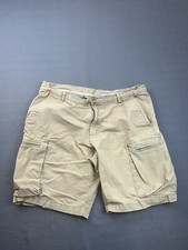 Nike Cargo Shorts Mens Size 36 Ripstop Medium Tan Khaki Embroidered Swoosh