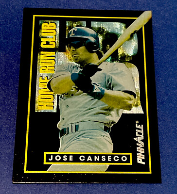 1993 Score Pinnacle Home Run Club Insert Jose Canseco #10 - Texas Rangers
