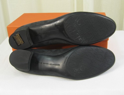 NIB AGL Womens Kristin Bow Tie Grey Suede Leather Block Heel Pump EUR 41/US 11 - Picture 10 of 12