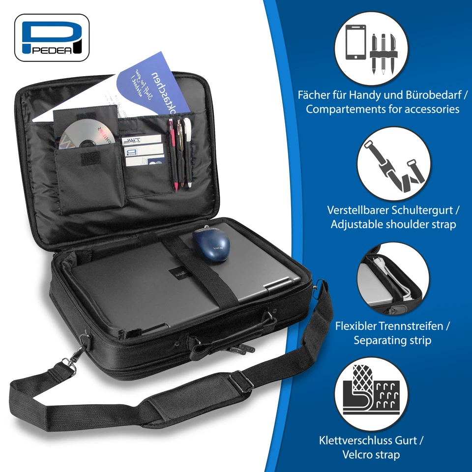 PREMIUM Notebooktasche Laptop Schutz Tasche bis 13 14 15 17 Zoll wahlweise +Maus - Bild 4 von 4