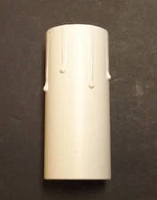 3" WHITE PAPERBOARD CANDLE COVER CHANDELIER LAMP SOCKET STANDARD 19890WJB