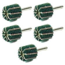 (5) 1" Flap Wheels 80 Grit | Sanding Polishing Die Grinder Drill Buffing Scotch