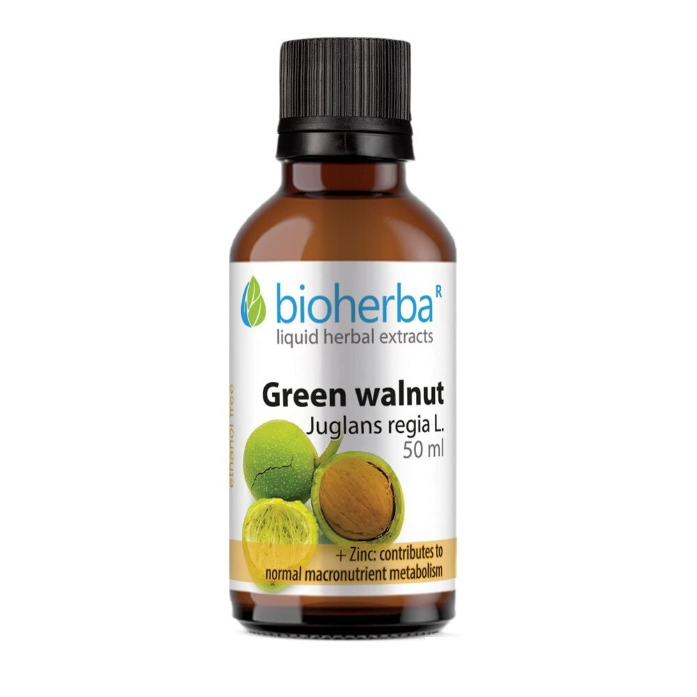 Green Walnut Herbal Liquid Extract Tincture, 50ml
