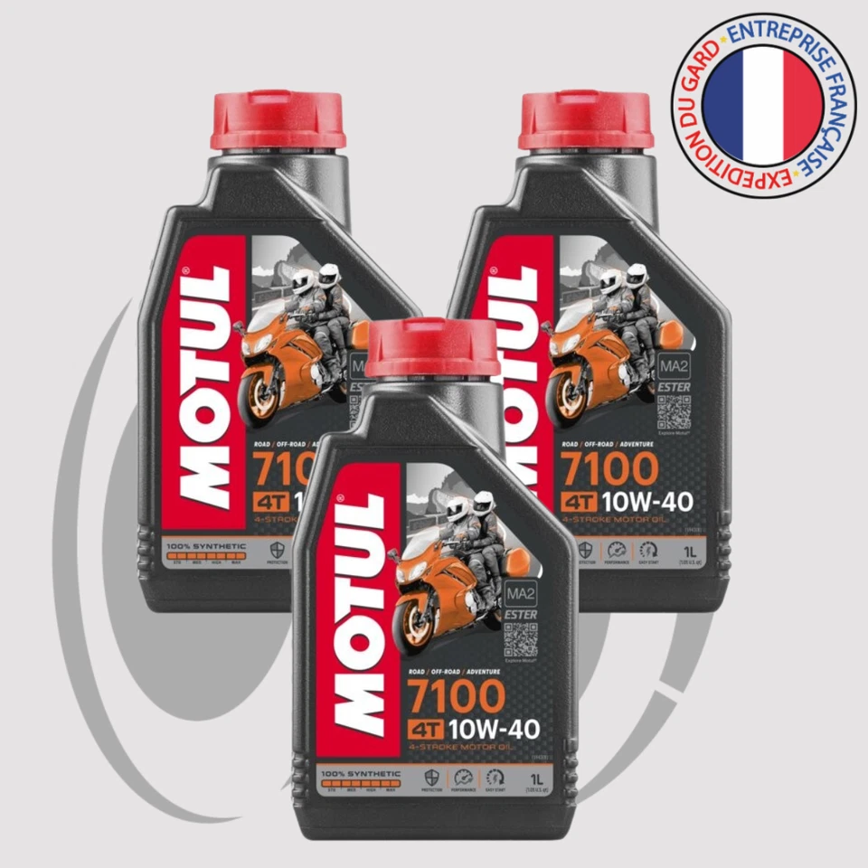 MOTUL 3L Huile moteur 10w40 7100 MOTUL YAMAHA XP 500 TMAX de 2001 à 2016 T-MAX - Photo 1/1