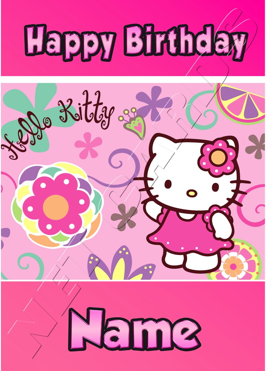 Hello Kitty Printable Birthday Cards — Birthday Card , 52% OFF